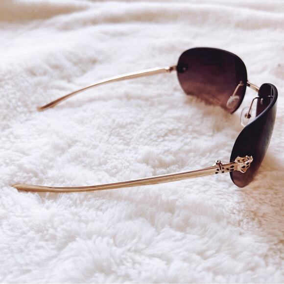 Ophelia Brown Floral Chic Sunglasses - Picture 8 of 10